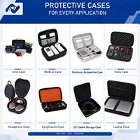 X-JIANYE Étui de transport rigide personnalisé pour câbles électroniques, organiseur de chargeurs, étui à outils en EVA, sac de voyage