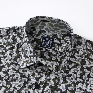 เสื้อเชิ้ตผู้ชายแขนยาวผ้าฝ้าย 100% ปกพับติดกระดุมแถวเดียว สไตล์ลำลอง รับสกรีนโลโก้ พิมพ์ลายดิจิทัล - Product Image 2