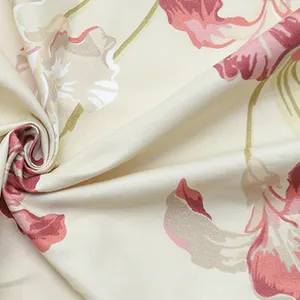 Fabrics textiles 100% polyester stock twills printed bedsheet fabrics