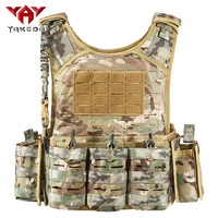 Gilets tactiques de camouflage Yakeda, uniforme de paintball protégé, chalecos tactico Molle, porte-plaques, gilet d'entraînement pour hommes