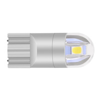Lampe LED T10 pour voiture, 12V 160LM 0.96W 3030 2SMD, petite lampe de plaque d'immatriculation, éclairage du tableau de bord, blanc, certifiée ISO, universelle