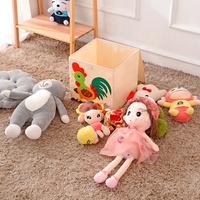 Décoration de salle de jeux pour enfants, adorable dinosaure, tortue, applique en feutre, bac à jouets pliable en tissu, OEM ODM, boîte de rangement pour jouets