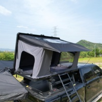 Tente de toit rigide en aluminium à double couche, type coquille, pour Jeep, camping tout-terrain