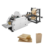 Machine de fabrication de sacs en papier kraft kaki à fond carré d'occasion