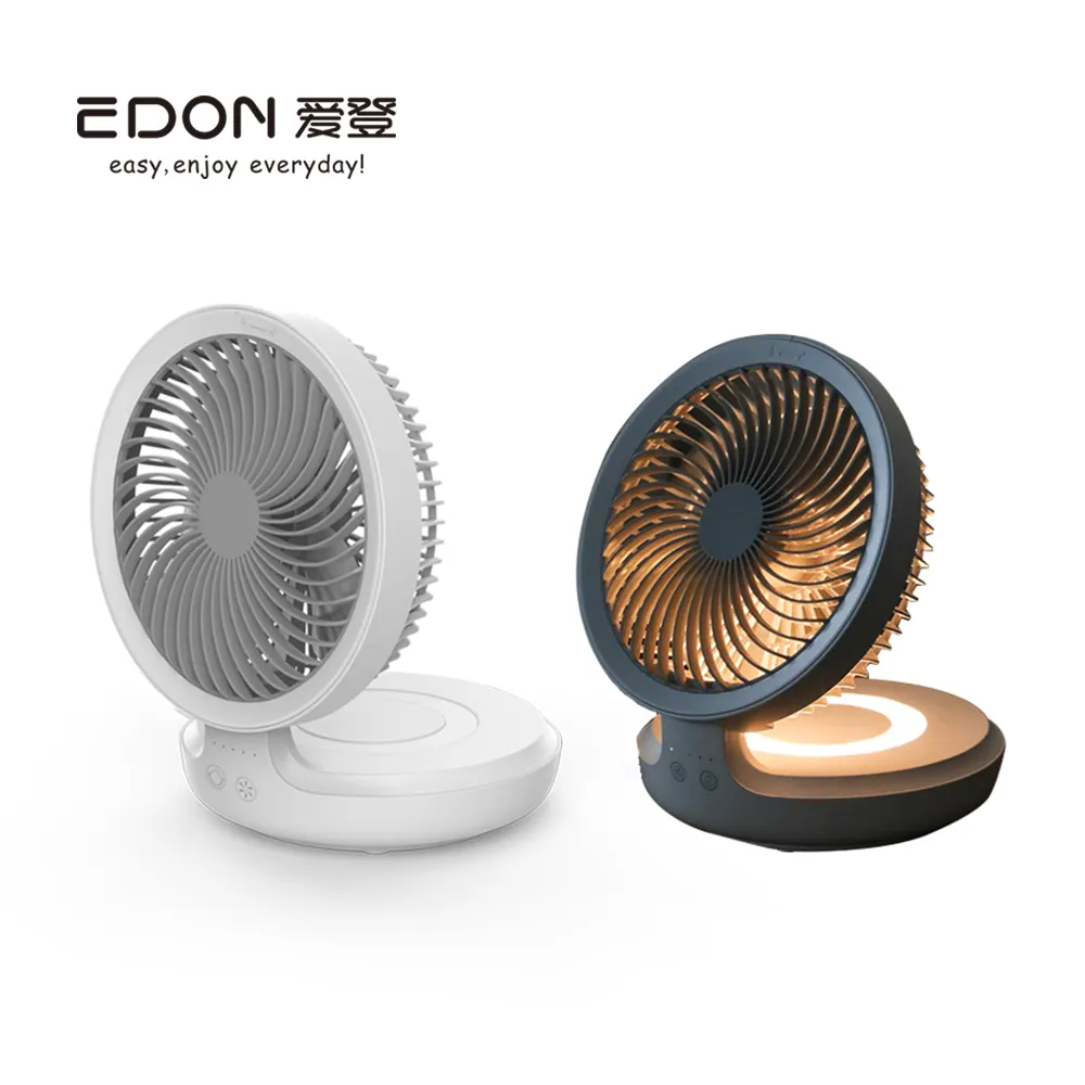 2021 akıllı taşınabilir hava hands-free soğutucu elektrikli şarj edilebilir masa vantilatörü duvar mini fan ile led ışık