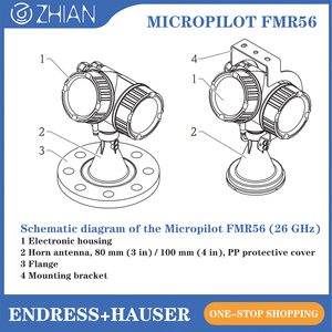 เครื่องวัดระดับเรดาร์ Endress+Hauser เซ็นเซอร์วัดระดับเรดาร์ E+H เครื่องมือเรดาร์สำหรับการวัดระดับ - Product Image 3