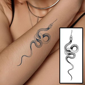 <span class=keywords><strong>Tatuaje</strong></span> Temporal de <span class=keywords><strong>Serpiente</strong></span> para Mujeres y Hombres, <span class=keywords><strong>Tatuaje</strong></span> Semipermanente para Antebrazo y <span class=keywords><strong>Brazo</strong></span>, <span class=keywords><strong>Tatuaje</strong></span> Sexy para Adultos y Niños, Adhesivo de <span class=keywords><strong>Tatuaje</strong></span> con Espada, Rosa y Flor - Product Image 2
