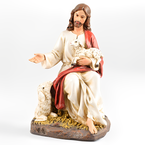 Productos en Stock Estatuas Cristianas de Resina de 8.07''H - Modelo Religioso Católico El Buen Pastor - Product Image 2