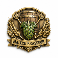 Badge métallique personnalisé avec détails estampés, dos magnétique en laiton, options de taille et de forme pour articles promotionnels et événements