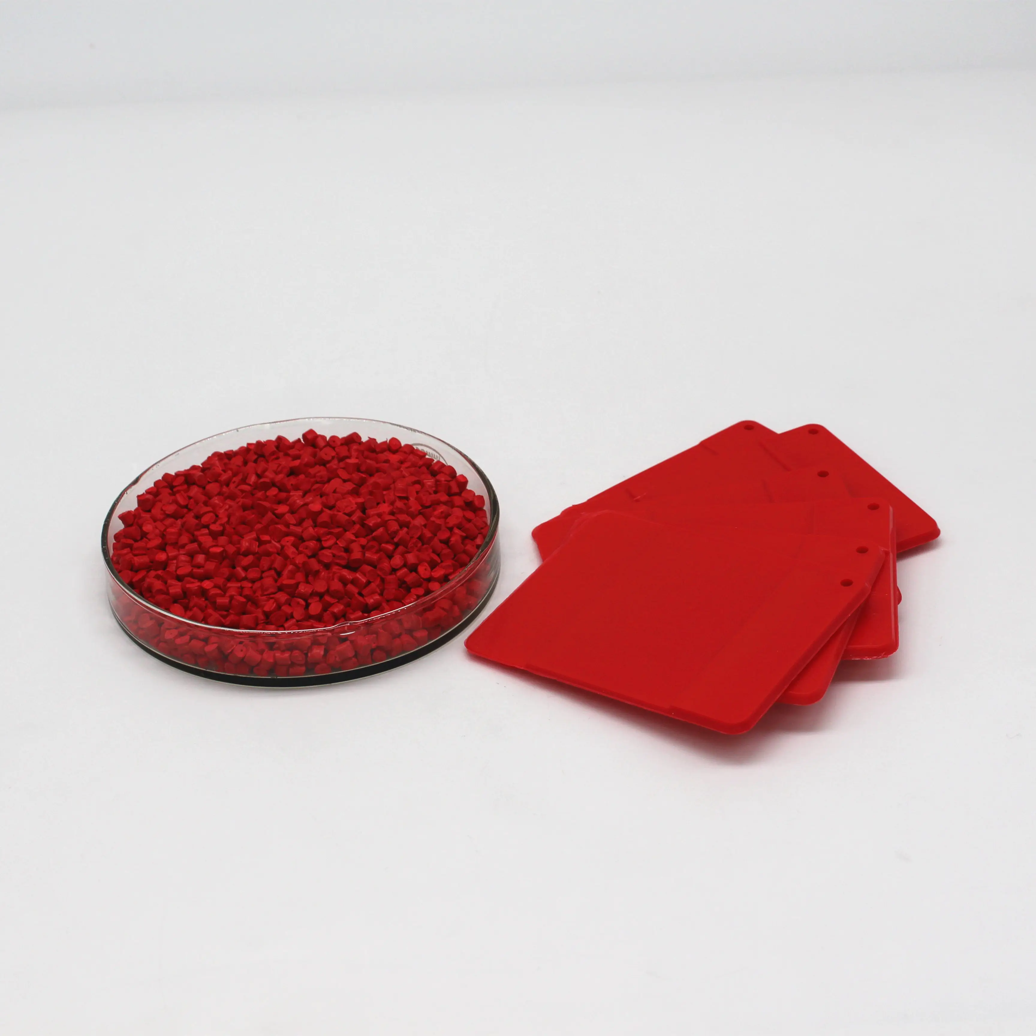 Cor vermelha personalizável pla, cor vermelha masterbatch para peças de decoração de carro