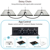 Équilibré PPFD 1000W 800W Led élèvent la lumière APP contrôle 3 canaux gradation plante d'intérieur Samsung Lm301h Evo élèvent des lumières