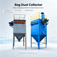 DMC Nouvelle Unité de Filtration Industrielle à Sac (Baghouse) Pulse Bag, Efficacité 99%, Plateforme de Sécurité avec Garde-corps pour Matériaux de Construction en Ciment