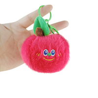 Boneka buah sayuran kustom Mini 12cm mangga pisang alpukat tas liontin tas pinggang mewah gantungan kunci mainan hadiah anak-anak