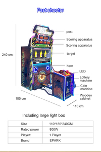 Gran oferta, juego de arcade de disparos rápidos, diversión en interiores, pistola de disparos que funciona con monedas, máquina de juegos de disparos para niños - Product Image 3