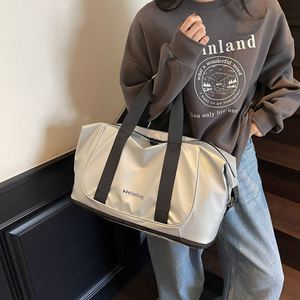 New Shiny Pink Travel Bags Ladies Outdoor Travel Fitness Luggage <b>Storage</b> Bag Waterproof Travel Tote Bags - Product Image 5