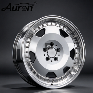 Rueda de Aleación de Aluminio Pulido Auron de 17 Pulgadas, Multirradio, Forjada en Una Sola Pieza, 20 mm, para Automóviles de Pasajeros, Modificación y Mejora Personalizada - Product Image 4