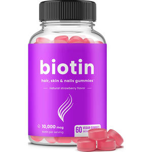 เยลลี่ไบโอติน OEM 10000mcg สำหรับผม ผิว เล็บ แข็งแรง สำหรับผู้ใหญ่ วัยรุ่น 5000mcg วิตามินบี เพคติน ออร์แกนิก วีแกน บำรุงสุขภาพเส้นผม - Product Image 3
