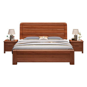 Letto Matrimoniale Moderno e Semplice in Legno Massello Spesso 1,8m, Letto Contenitore 1,5m, Letto Morbido Regolabile Durevole Eco-Friendly per Camera da Letto - Product Image 4