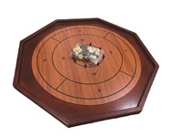 Jeu de société classique Crokinole de 27 pouces, jeu de table canadien pour deux joueurs, jeu de dextérité Krokinole pour les familles et les amis