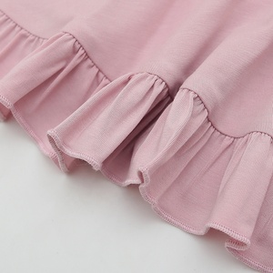 <span class=keywords><strong>Robe</strong></span> de bal à manches longues pour filles, vêtements pour enfants, volants, nœud, technique de teinture unie, col rond, mode pour petites filles, vente chaude - Product Image 5