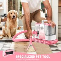 Nettoyeur de taches pour poils d'animaux sur tapis de voiture, aspiration puissante portable, détachant humide/sec pour la maison et la voiture, certifié CE