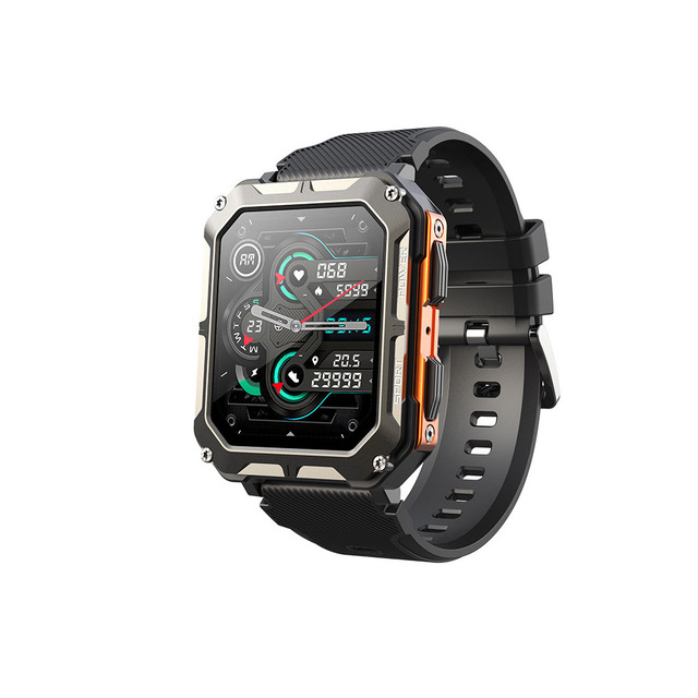 Rugged Pro Smartwatch GPS Navigation IP67 Waterproof Call Function Step Counter Multi-Sport Mode Fitness Tracker Men Women C20