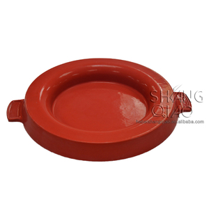 Halal <span class=keywords><strong>Mookata</strong></span> จานทรงกลม,หม้อไฟ <span class=keywords><strong>Mookata</strong></span> สำหรับย่างบาร์บีคิวสไตล์ไทยเหล็กหล่อสีดำกล่องเคลือบสีน้ำตาลหรือกล่องสีที่กำหนดเอง - Product Image 5