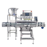 YIMU CM300 Machine automatique d'alimentation en bouchons de cosses Machine à visser les bouchons de bouteilles Presse sur broche Machine de capsulage avec convoyeur