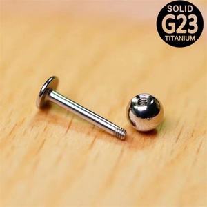 Piercing Labret Hipoalergénico con Rosca Interna de Titanio para Labio, Oreja y Cartílago - Product Image 4