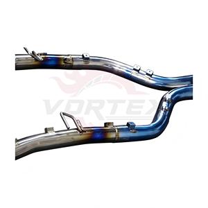 Tuyau d'échappement à valve en titane bleu à haut débit Vortex pour Aston Martin Rapide 6.0 V12, sonorité sportive profonde, kit de réglage sans drone inclus - Product Image 6