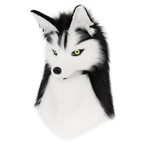 Disfraz de <span class=keywords><strong>Cosplay</strong></span> de <span class=keywords><strong>Anime</strong></span> con Capucha de Cabeza Completa de Lobo de Peluche para Adultos, Ideal para Conveniones y Eventos Otoñales - Product Image 2