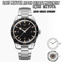 Montre de luxe pour homme, personnalisée, à quartz, avec verre saphir, bracelet et boîtier en acier inoxydable, étanche, avec aiguilles