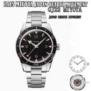 Luxurious Fashion Custom Men's Quartz Sapphire Crystal Stainless Steel Band Case <b>Watch</b> <b>Waterproof</b> Glass Scratch-Resistant - Product Image 4