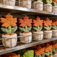 Op maat gemaakte esdoornblad pot knuffels, op maat gemaakte knuffels groothandel kinder speelgoed, herfst cadeau, retail merkpromotie, op maat ontworpen
