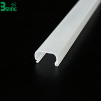 Diffuseur linéaire Bming en polycarbonate laiteux pour éclairage encastré à bande LED