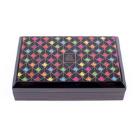 Boîte à dattes en bois laqué brillant KSA Riyadh Season, coffret cadeau de luxe pour le Ramadan, emballage pour dattes et fruits secs, logo personnalisé