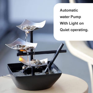 Pompa automatica <span class=keywords><strong>da</strong></span> <span class=keywords><strong>tavolo</strong></span> per <span class=keywords><strong>fontana</strong></span> <span class=keywords><strong>da</strong></span> rilassamento a 3 livelli per interni con interruttore di alimentazione <span class=keywords><strong>lampada</strong></span> <span class=keywords><strong>da</strong></span> <span class=keywords><strong>tavolo</strong></span> per <span class=keywords><strong>fontana</strong></span> Extra profonda - Product Image 3