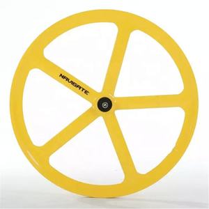 ขอบล้อจักรยาน 700C ล้อจักรยาน ล้อจักรยาน 5 ก้าน ล้อแมกนีเซียมอัลลอยด์ แบบมาตรฐาน QR ด้านหน้าและด้านหลัง ขอบเคลือบสีฝุ่น - Product Image 4