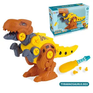 Presentes infantis distribuídos DIY montagem e montagem de brinquedos modelo Tyrannosaurus rex desmontando dinossauros