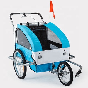 Trois roues en métal sécurité Pet Biker Cargo <span class=keywords><strong>remorque</strong></span> transport détachable Durable voyage vélo <span class=keywords><strong>remorque</strong></span> <span class=keywords><strong>pour</strong></span> enfants - Product Image 2