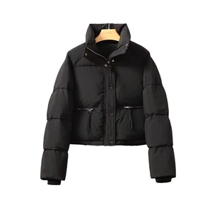 High Quality Printed Bomber <strong>Jacket</strong> Dropshipping Women's Regular <strong>Mandarin</strong> <strong>Collar</strong> Winter Casual Warm Waterproof &amp; Windproof - Product Image 1
