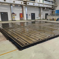 Plateforme de travail en fonte pour inspection de soudure à rainures en T et mesure de panneaux