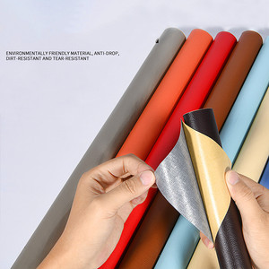 Rollo <span class=keywords><strong>de</strong></span> piel sintética <span class=keywords><strong>de</strong></span> PVC, telas <span class=keywords><strong>de</strong></span> tapicería, autoadhesivo <span class=keywords><strong>de</strong></span> cuero, pegatinas <span class=keywords><strong>de</strong></span> cuero para sofá <span class=keywords><strong>de</strong></span> PVC para reparación <span class=keywords><strong>de</strong></span> muebles - Product Image 1