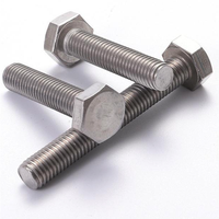 304 316 Baja Tahan Karat ANSI/ASME B18.2.1 Sekrup Kepala Heksagonal Setengah Ulir Penuh Inch Hex Cap Screw Hexagon Head Bolt 10 # -32 1/4-20 1/2-13 3/4-10