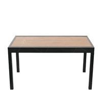 Ensemble de table et chaises de salle à manger rétractables en aluminium pour patio extérieur et jardin
