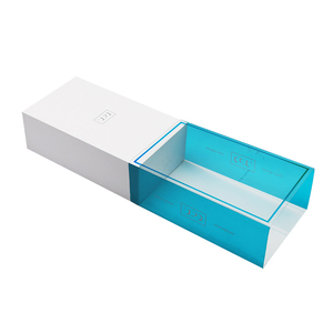 High Quality Customized Special PET transparent window phone case packaging box with plastic hook