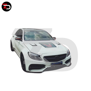 Kit Carrozzeria Stile Largo PD per <span class=keywords><strong>Mercedes</strong></span> Classe <span class=keywords><strong>C</strong></span> <span class=keywords><strong>W205</strong></span> Coupé C63 C200 C300 con Cofano in Vetro, Grande Successo 2016-2019 - Product Image 1