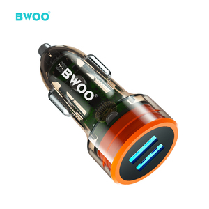 Cargador de Coche BWOO Nuevo con <span class=keywords><strong>2</strong></span> Puertos USB, Material <span class=keywords><strong>PC</strong></span>+ABS, Transparente - Product Image 4