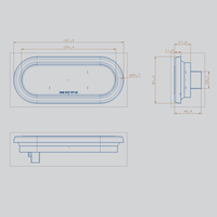 E-mark — feu ovales LED 6 pouces pour camion/remorque, pour freinage/stationnement/clignotants, signes de direction/arrière, livraison directe depuis l'usine