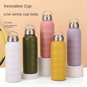 Botella de Agua Aislada al Vacío de Acero Inoxidable de Doble Pared, 750ml/1000ml, con Pajita, para Camping, 6-12 Horas, con Logotipo Personalizado, Nuevo Diseño, Gran Venta - Product Image 1